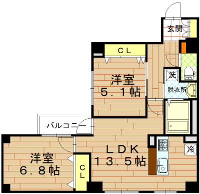 コモド御所南の間取り