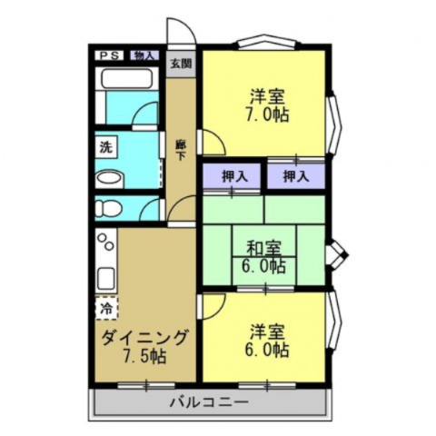 サンライトハイツの間取り|※参考間取りになります