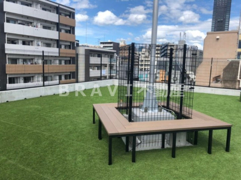 Uresidence Temmabashi　BRAVI不動産のその他共用部分|【T’s SQUARE Kitahama】屋上ドッグランスペースもございます