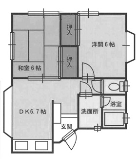 【間取り】 | シティガーデン２