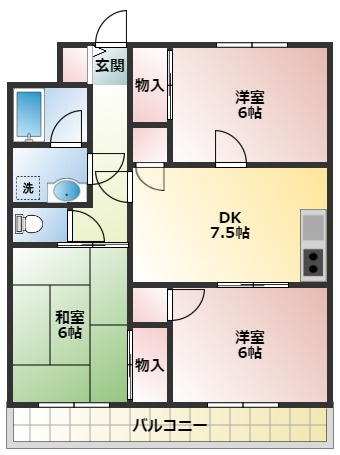 ファミールYKの間取り
