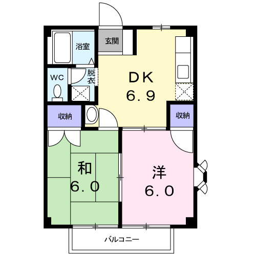 ニューシティ森前Aの間取り