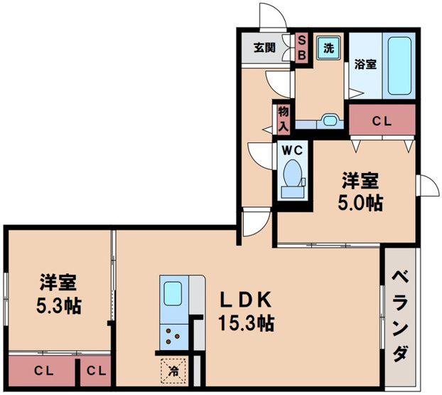 【間取り】 | La Vita帝塚山