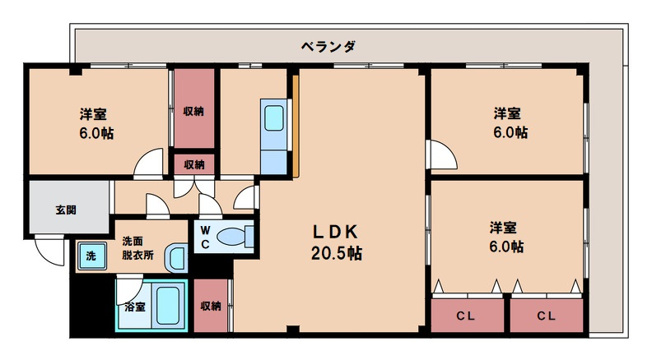【間取り】 | オリオノハイムⅡ