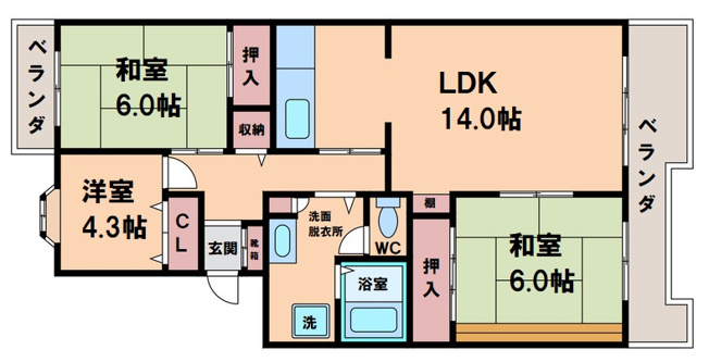 【間取り】 | Ｖａｒｉｕｓ長居東