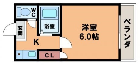 【間取り】 | ベルフレージュ住吉