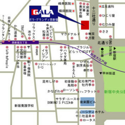 【地図】 | ガラ・グランディ西新宿