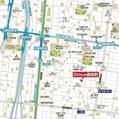 【地図】 | ディームス上野御徒町