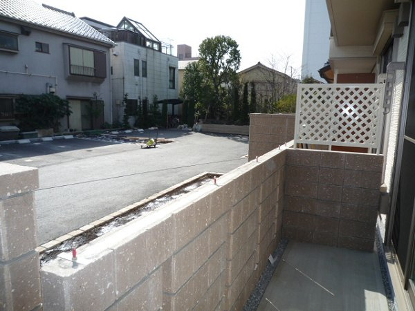 桂荘のバルコニー