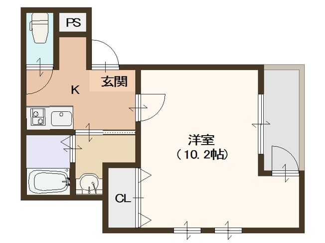 【間取り】 | フジパレス粉浜Ⅱ番館