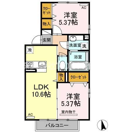 セジュールグレイスⅢの間取り