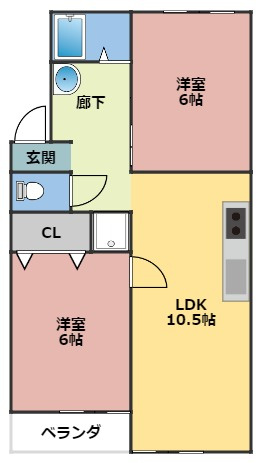 HILLS観音寺　WESTの間取り