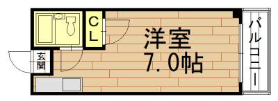 ハイツ福田の間取り