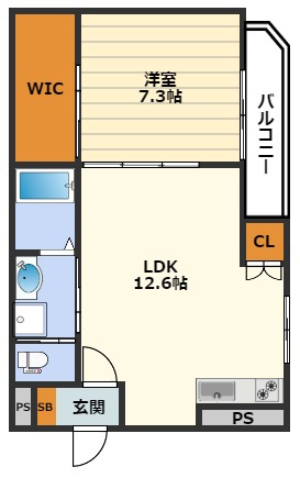 レジーナ天神の間取り