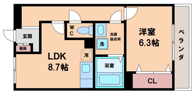 【間取り】 | レフィナードＳ・Y