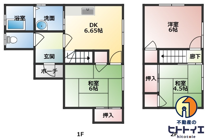 コガコーポの間取り