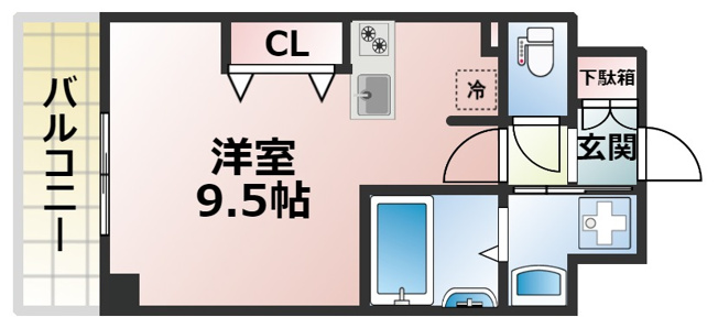 【間取り】 | ラルーチェ北梅田