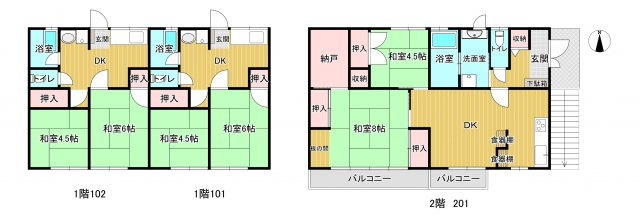王塚コーポの間取り
