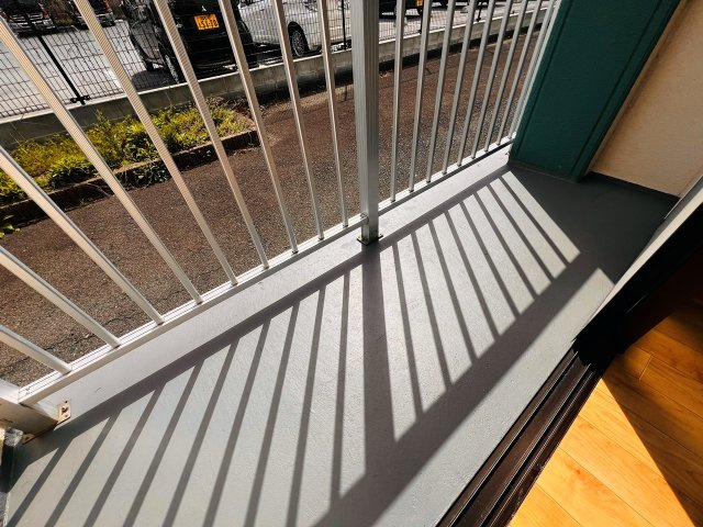 リバティー室岡のバルコニー
