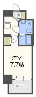 【間取り】 | ラシュレエグゼ難波南