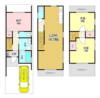 【外観】 | 東九条西山町 | 建物：1500万円　延床面積：82.62㎡