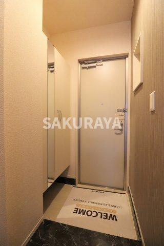 ハピネスの玄関|2021年撮影。現況と異なる場合がございます。