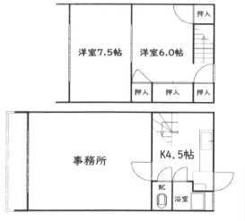 佐藤3丁目貸店舗の間取り