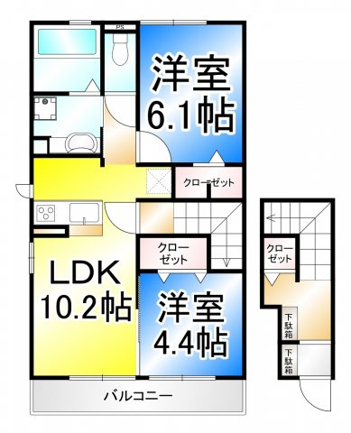イストワール宇木の間取り