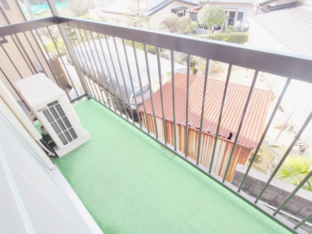 三宅第五アパートのバルコニー