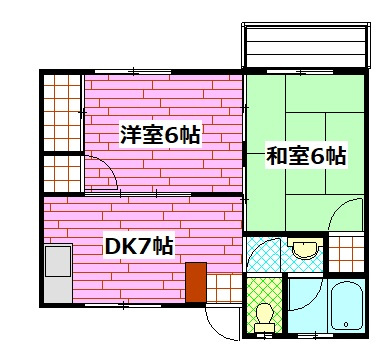 三宅第五アパートの間取り