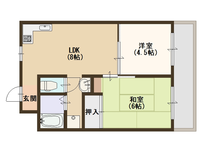 【間取り】 | プランドール住之江