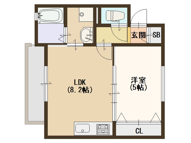 【間取り】 | クリエオーレ天下茶屋東