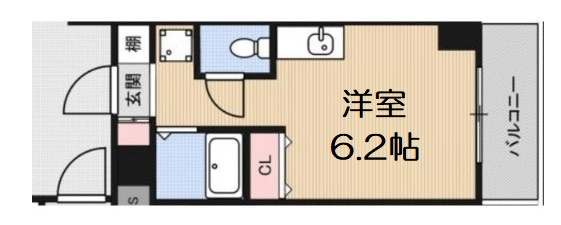 【間取り】 | エルミタージュ難波南V