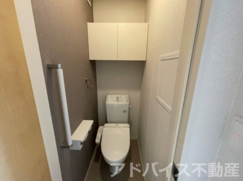 八女市龍ケ原のアパートのトイレ|※実際の間取りと反転します。