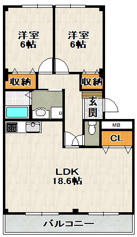 サンアベリアの間取り