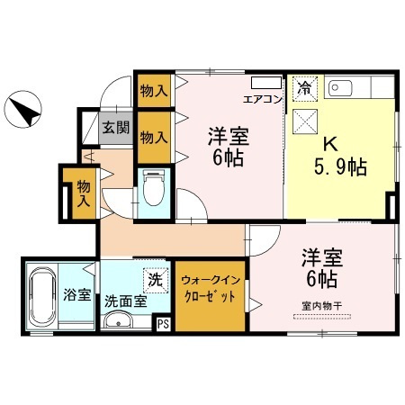 【間取り】 | ヴィダ　フェリィス