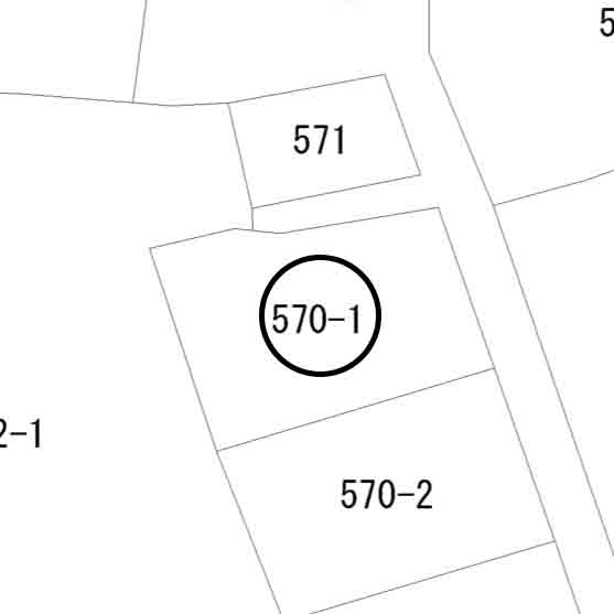 足利市多田木町の売地の区画図
