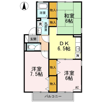 【間取り】 | セジュール岡本　A