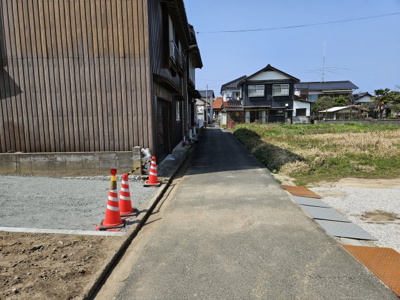 【前面道路含む現地写真】 | 鳥取市気高町宝木土地③