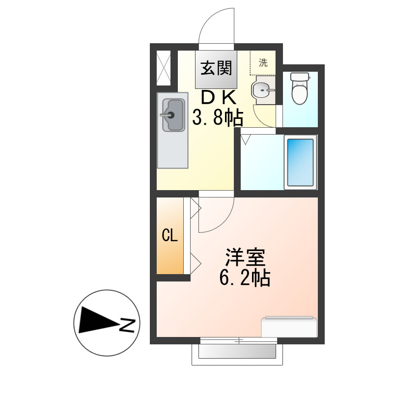 ドリームパレス荒楯の間取り