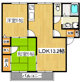 シャルマンハイツの間取り