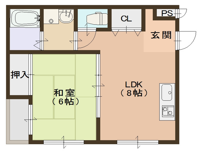 【間取り】 | 天下茶屋東ハイツ