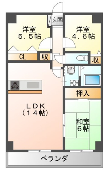 【間取り】 | YFヒルズ宮山