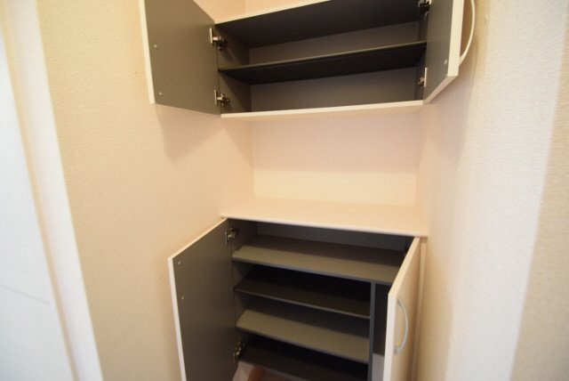 ブランシュールＡの玄関|下駄箱付きの玄関です