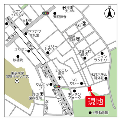 【地図】 | グランカーサ上野池之端