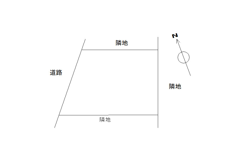 川奈44坪売地の土地図