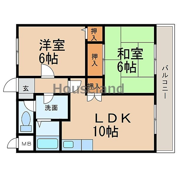 カサ・デ楠見の間取り