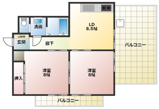 【間取り】 | あづみマンション