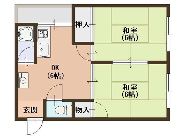 【間取り】 | たきがわマンション