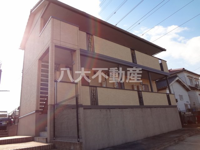 アリビオの外観|角部屋です